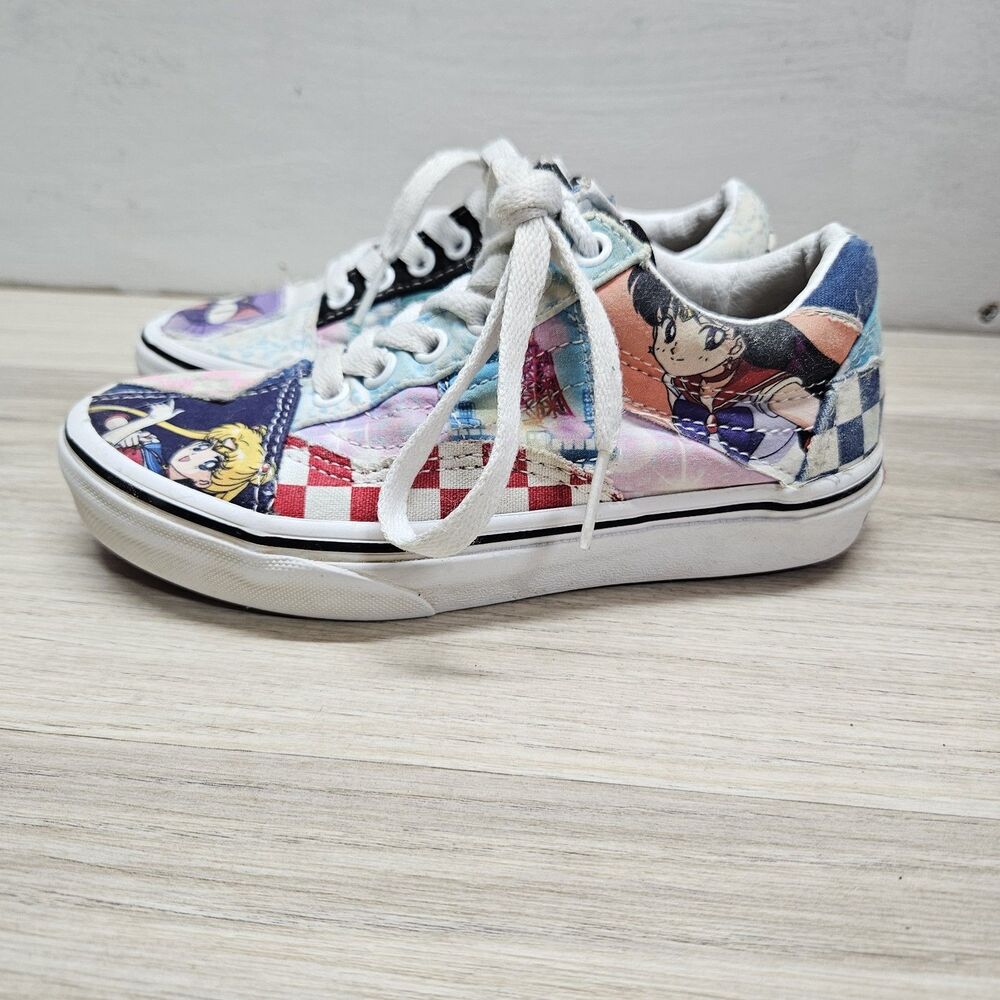 Vans x Pretty Guardian Sailor Moon Old Skool Patchwork Sneakers Kids Size 13